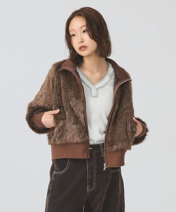 IVE レイ 着用 ファージャケット Ray BEAMS（レイ ビームス）【別注】PENNEY'S / ファー