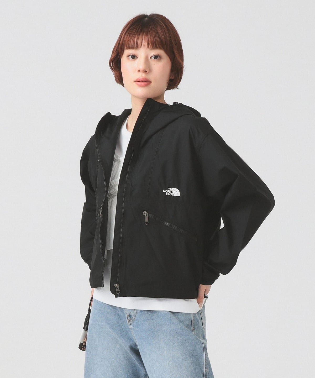 �yWEB����zTHE NORTH FACE �U�E�m�[�X�E�t�F�C�X / �V���[�g �R���p�N�g �W���P�b�g �u���]�� WOMEN �u���b�N L