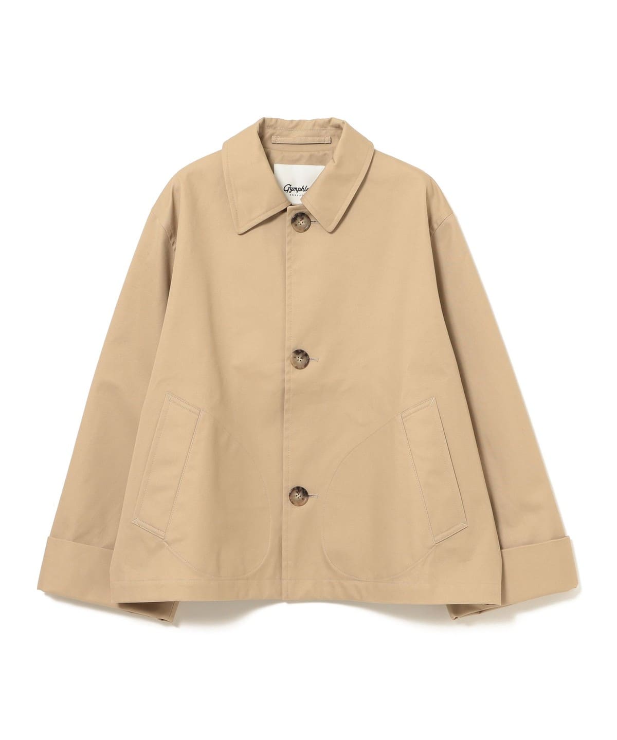 Ray BEAMS RBS / フェイクレザー ハーフ コート Ray BEAMS（レイビームス）の「RBS / フェイクレザー ステンカラー