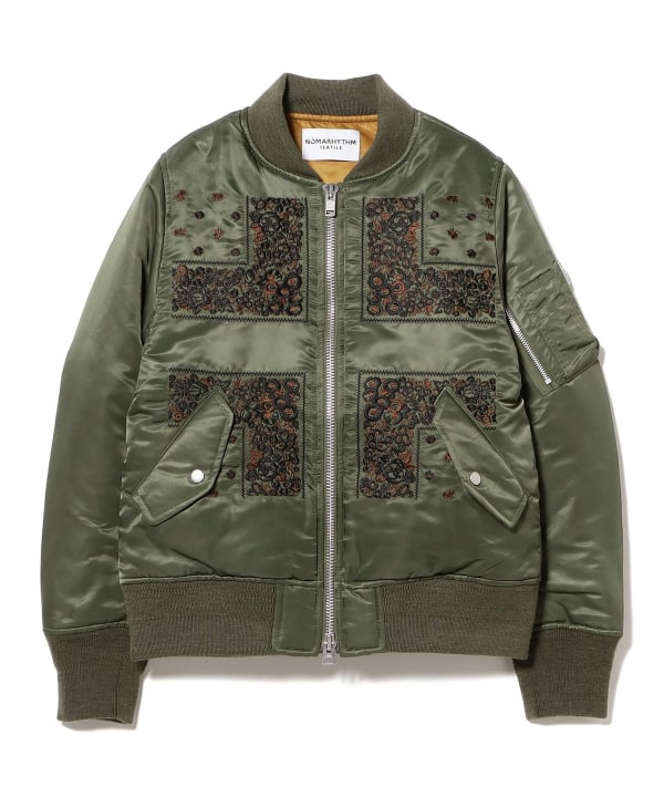 NOMARHYTHM TEXTILE / Bandana Embroidery Flight Jacket