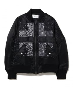 NOMARHYTHM TEXTILE / Bandana Embroidery Flight Jacket