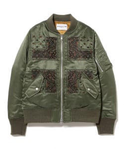 NOMARHYTHM TEXTILE / Bandana Embroidery Flight Jacket