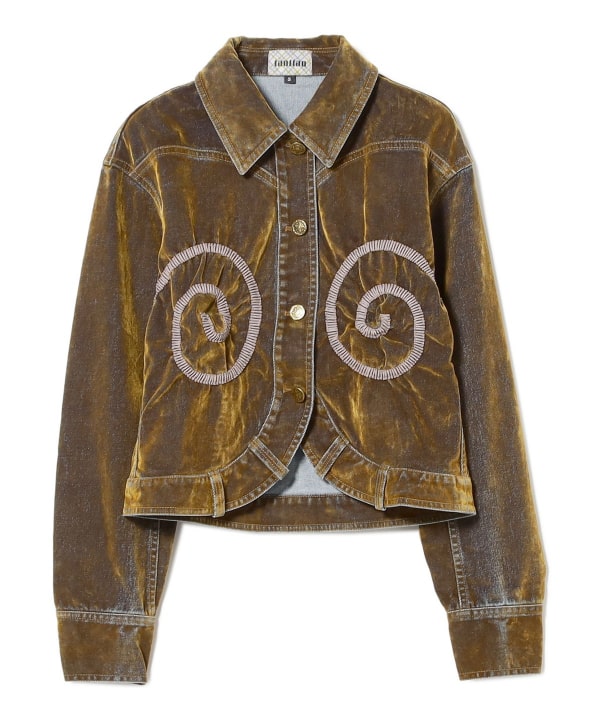 taottao / Velveteen Denim Jacket