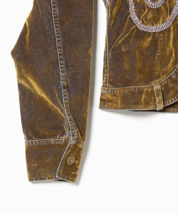 taottao / Velveteen Denim Jacket