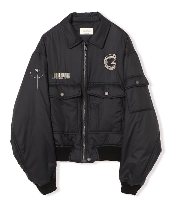 beautiful people / zerogravity sheer nylonrip blouson