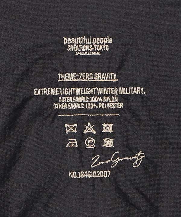 beautiful people / zerogravity sheer nylonrip blouson