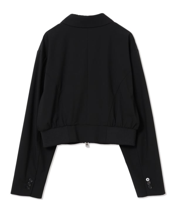 【+10%ポイントUP】サイド リブ ジップ ブルゾン