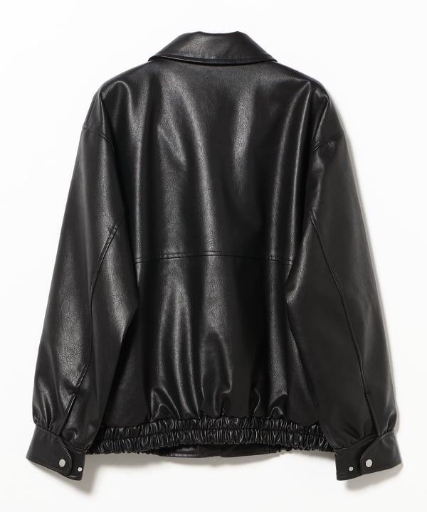 Faux Leather Flight Jacket