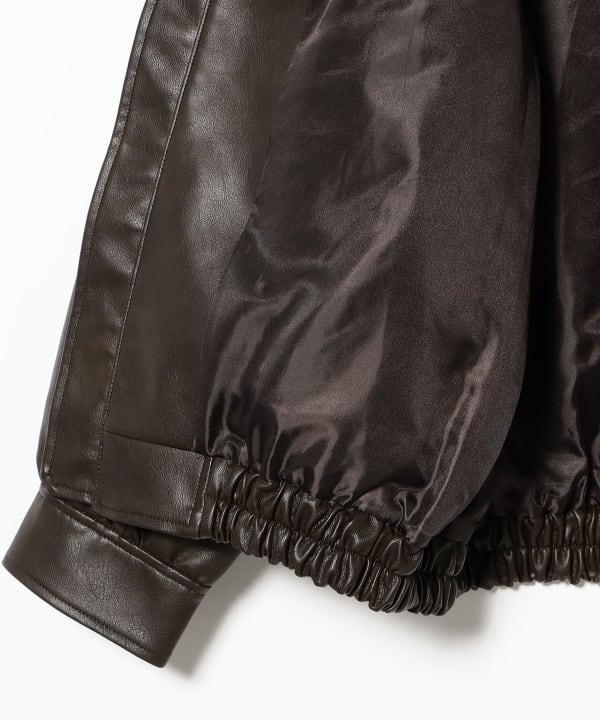 Faux Leather Flight Jacket