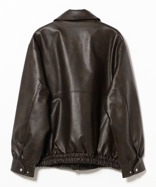 Faux Leather Flight Jacket