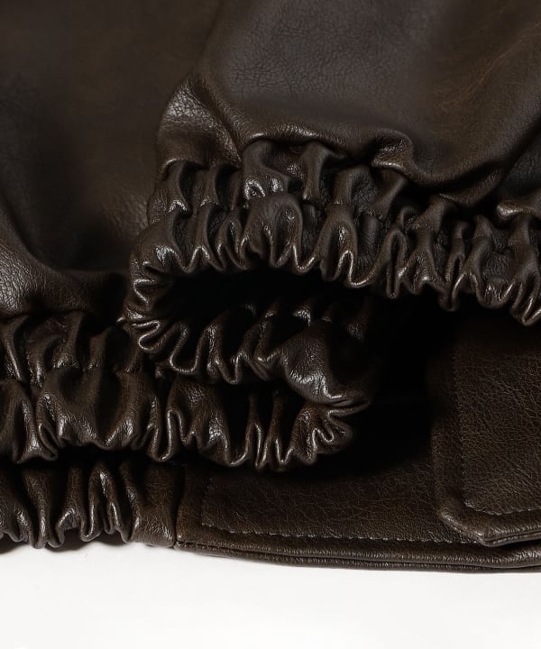 Faux Leather Flight Jacket
