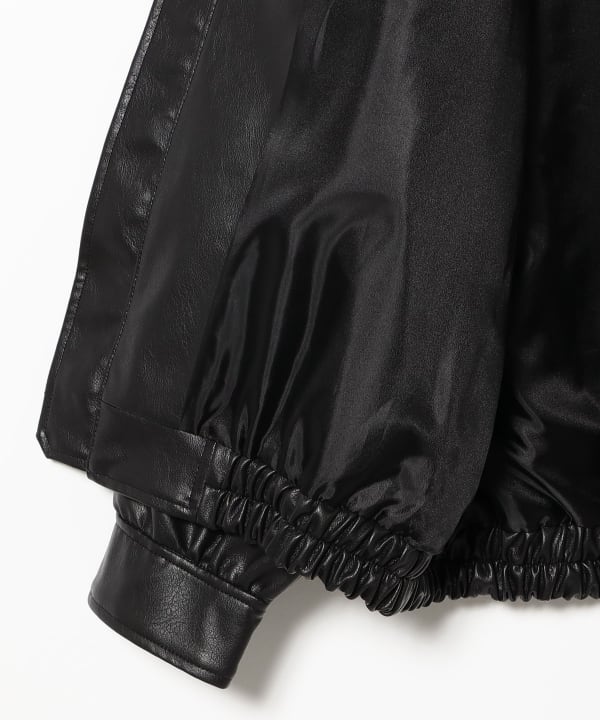 Faux Leather Flight Jacket