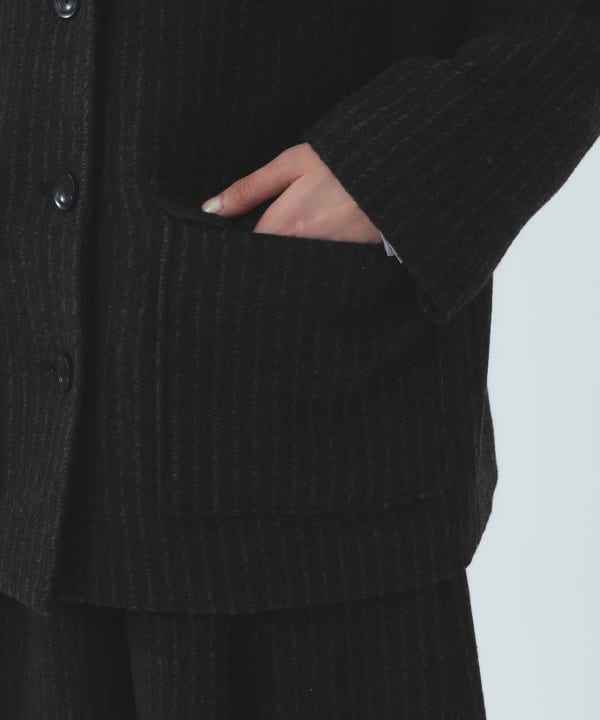 ストライプ カバーオール ジャケット