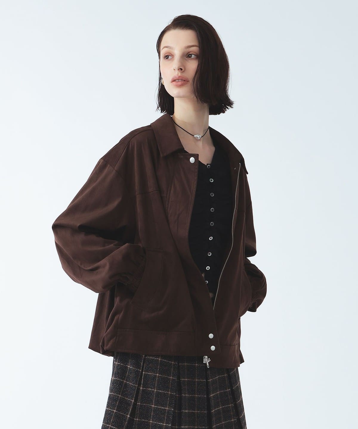 Ray BEAMS（レイ ビームス）フェイク スエード ブルゾン（ブルゾン