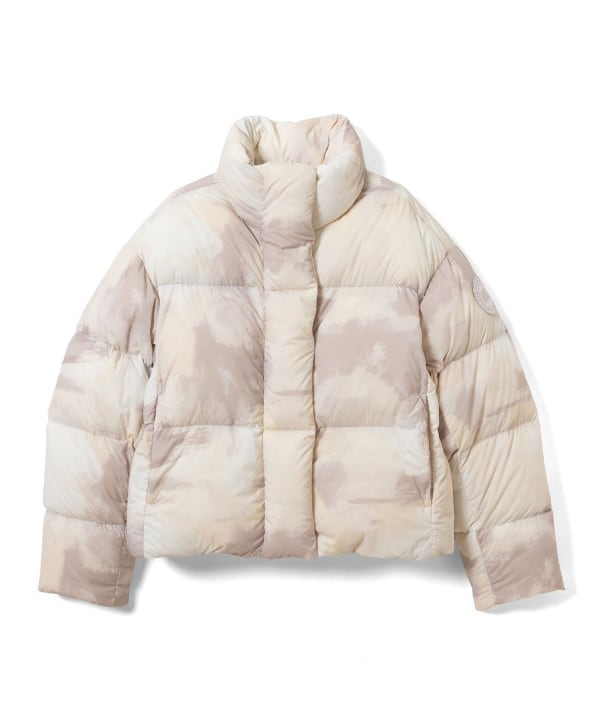 【別注】CANADA GOOSE × Ray BEAMS / Cypress Cropped Puffer 軽さと耐久性を備え、柔らかで着心地の良い生地感が特徴