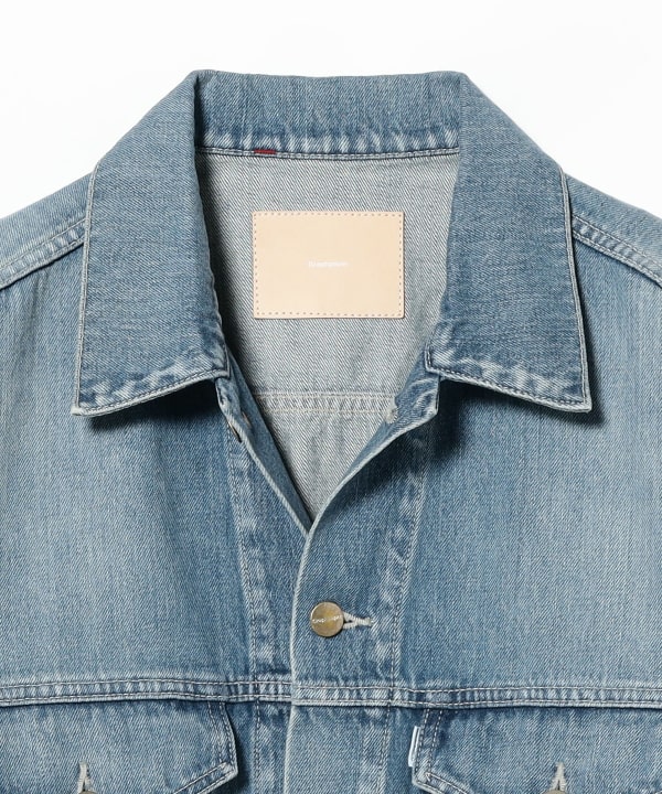 Graphpaper / Selvage Denim Trucker Jacket -LIGHT FADE-