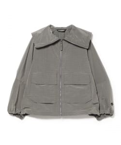 DESCENTE / グレイッシュ リップストップ カラー ジャケット