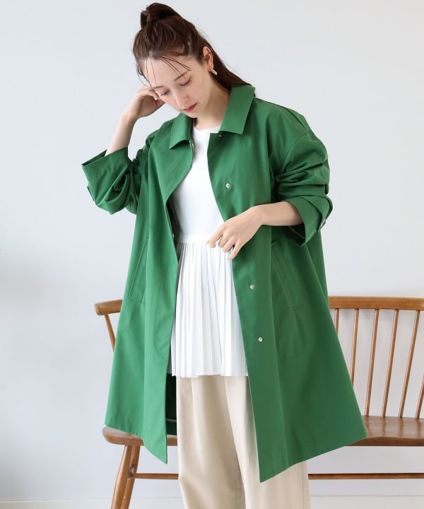 Ray BEAMS フード マフラー付き コート
