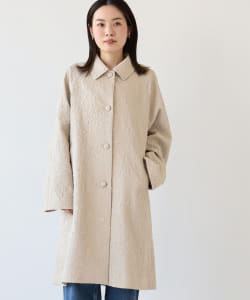 Ray BEAMS / 女裝 緹花 紋路 標準領 大衣
