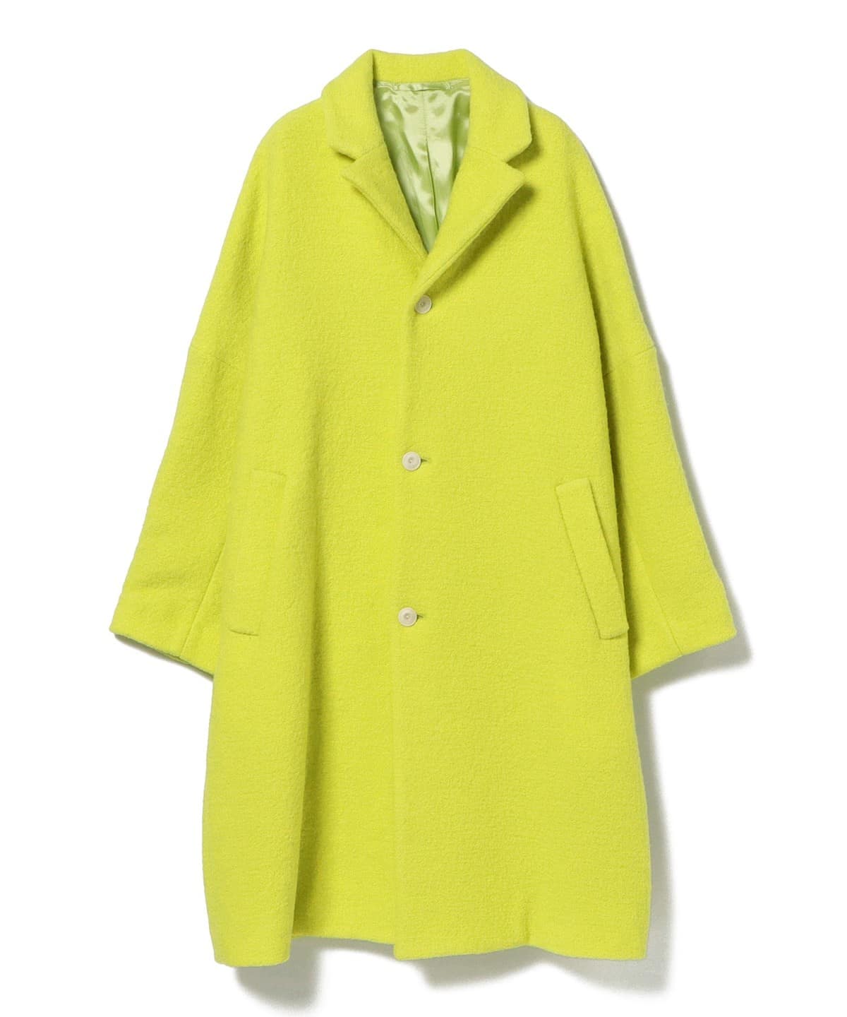 ECOLE DE CURIOSITES / Boiled Wool Coat Coper Dark コート WOMEN YELLOW S ECOLE DE CURIOSITES / Boiled Wool Coat Coper Dark コート WOMEN YELLOW S