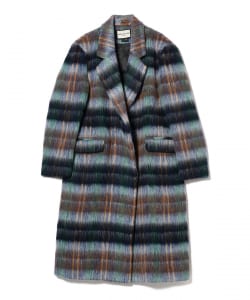 ○SNOW XUE GAO / Plaid Blue Wool Coat