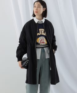 【TIME SALE商品】Ray BEAMS / 女裝 後打褶 拉鍊 大衣