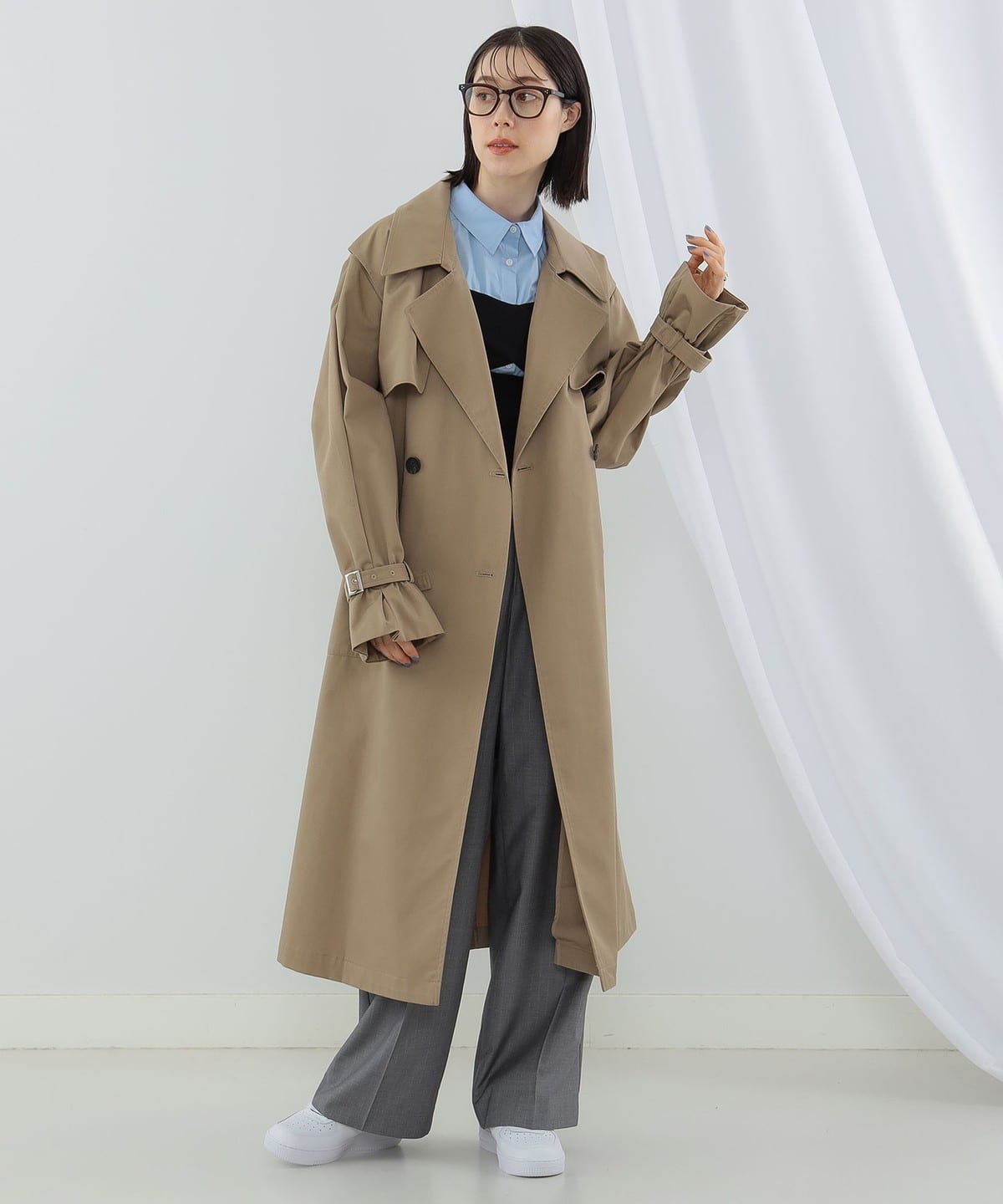 Ray BEAMS Ray BEAMS Ray BEAMS / Oversized trench coat (coat trench 