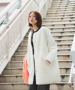 ボア キルト リバーシブル コート