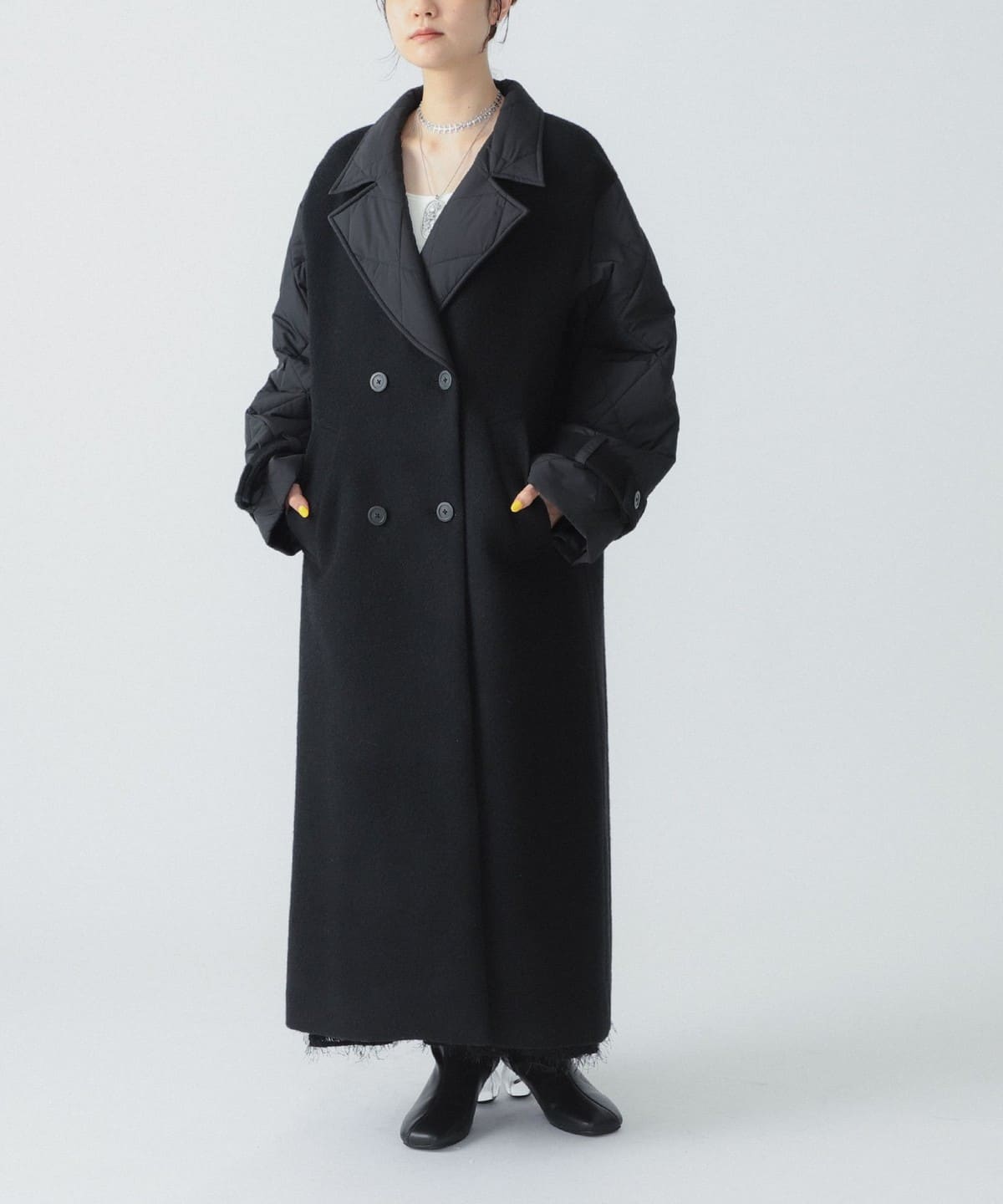 Ray BEAMS (Ray BEAMS) RBS / Quilted Cut-and-Sew Coat (Coats and Other  Coats) Available at BEAMS