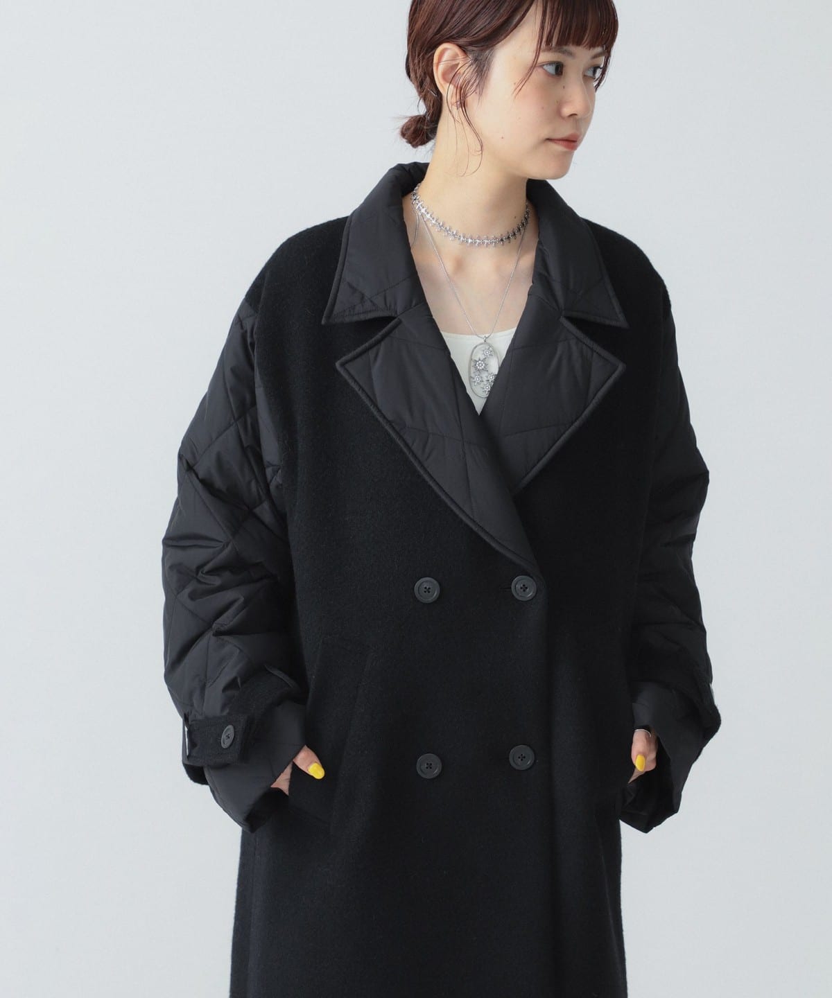 Ray BEAMS (Ray BEAMS) RBS / Quilted Cut-and-Sew Coat (Coats and Other  Coats) Available at BEAMS