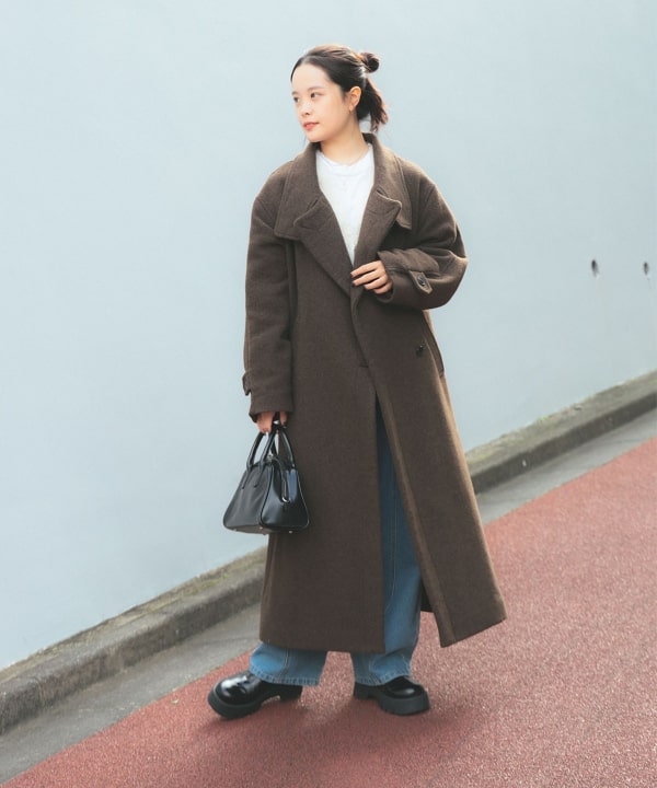 Ray BEAMS (Ray BEAMS) Mossa Stand Collar Coat (Coats, Other