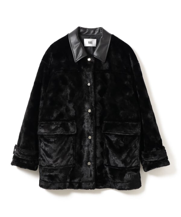 タグ付き　未使用　Ray BEAMS 黒 フェイクレザーコート Ray BEAMS（レイビームス）の「Ray BEAMS / フェイク レザー