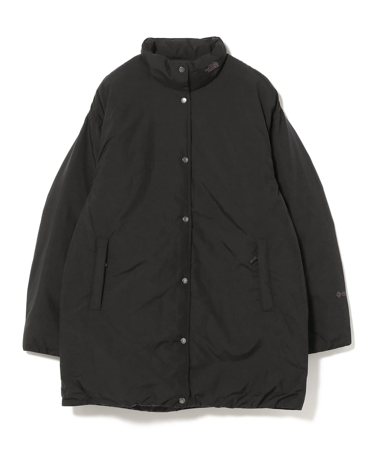 【新品】Ray BEAMS ネイビー　ウール　Aラインドルマンハーフコート Ray BEAMS（レイビームス）の「リブ襟 ハーフ コート（その他