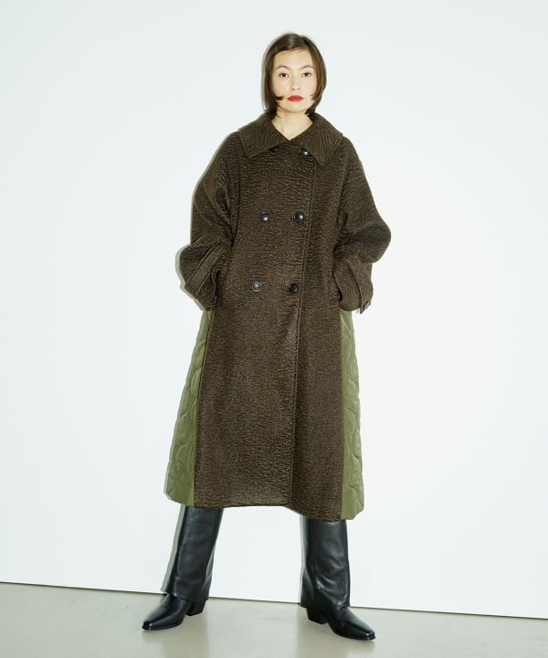 Ray BEAMS（レイ ビームス）RBS / キルティング キリカエ コート