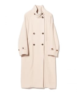 スタンドカラー ダブル コート