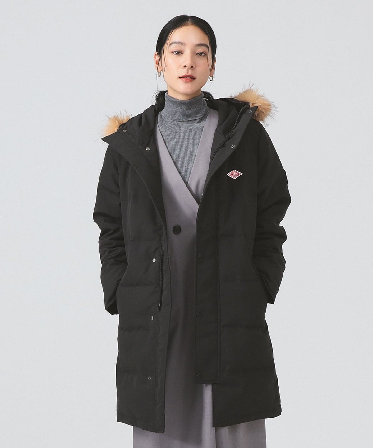 【WEB限定】DANTON ダントン / ポリエステル ダウン コート コート WOMEN 090 BLACK S 【WEB限定】DANTON ダントン / ポリエステル ダウン コート コート WOMEN 090 BLACK S