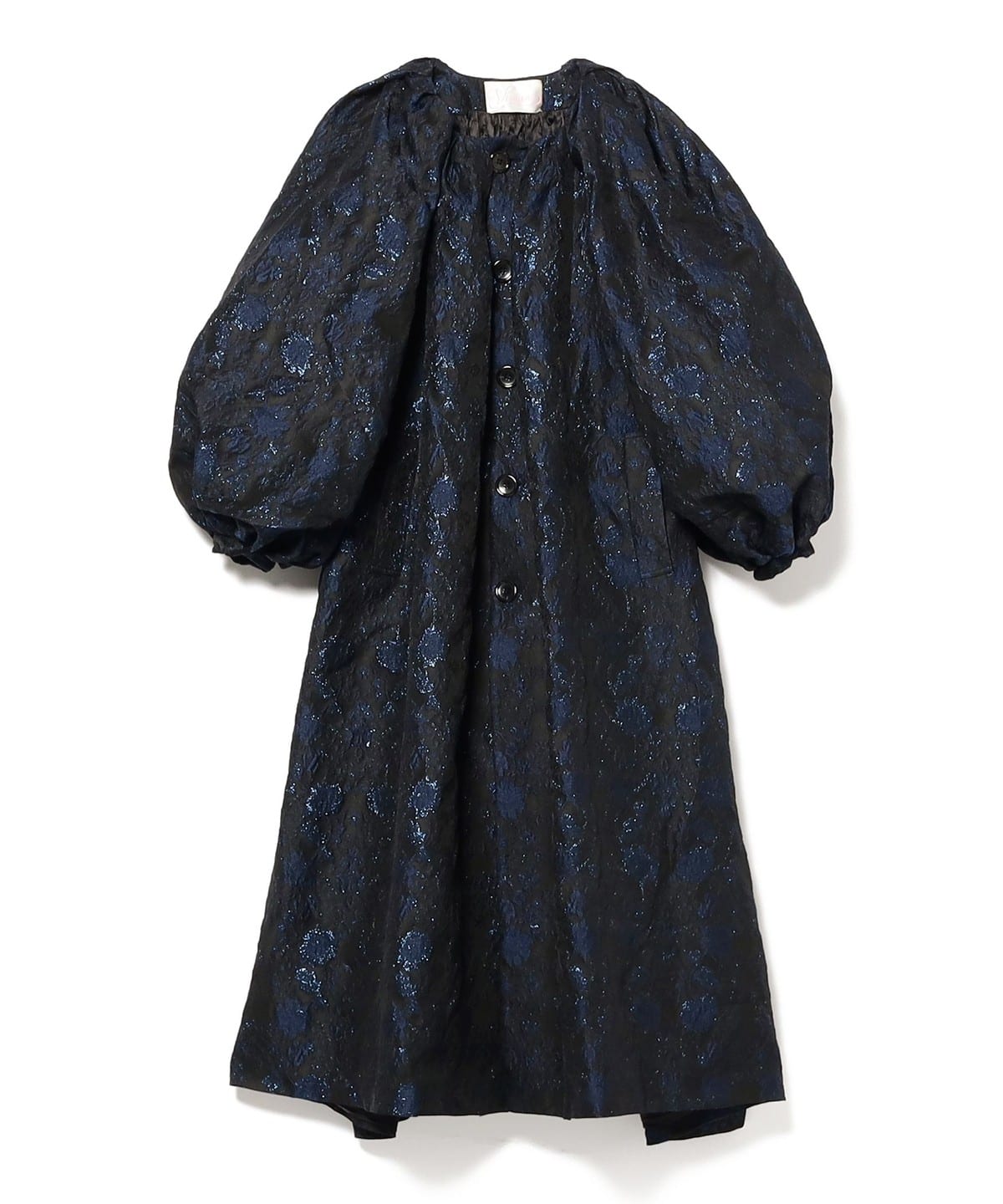 VIVIANO / Puff Sleeve Coat コート WOMEN NAVY S VIVIANO / Puff Sleeve Coat コート WOMEN NAVY S