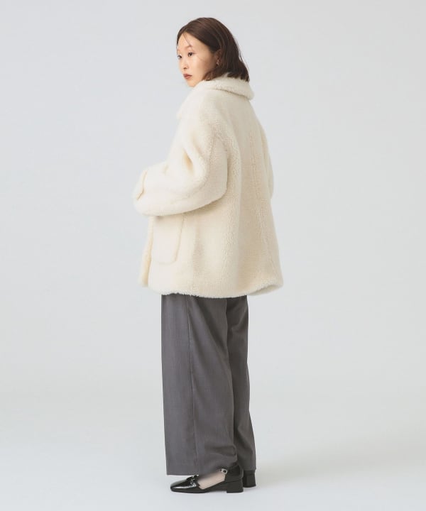 Ray BEAMS（レイ ビームス）ボア ビッグ ポケット ハーフ コート