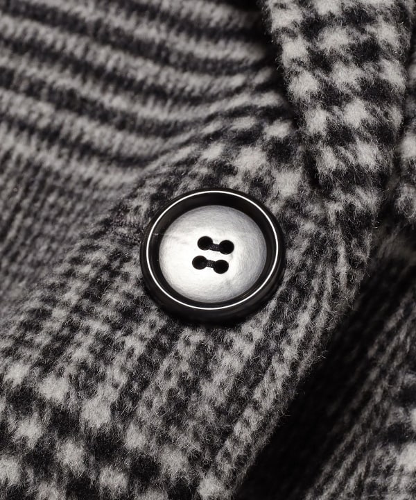 beams ray beams チェックダブルハーフコート Ray BEAMS（レイビームス）の「チェック ダブル ハーフ コート（その他