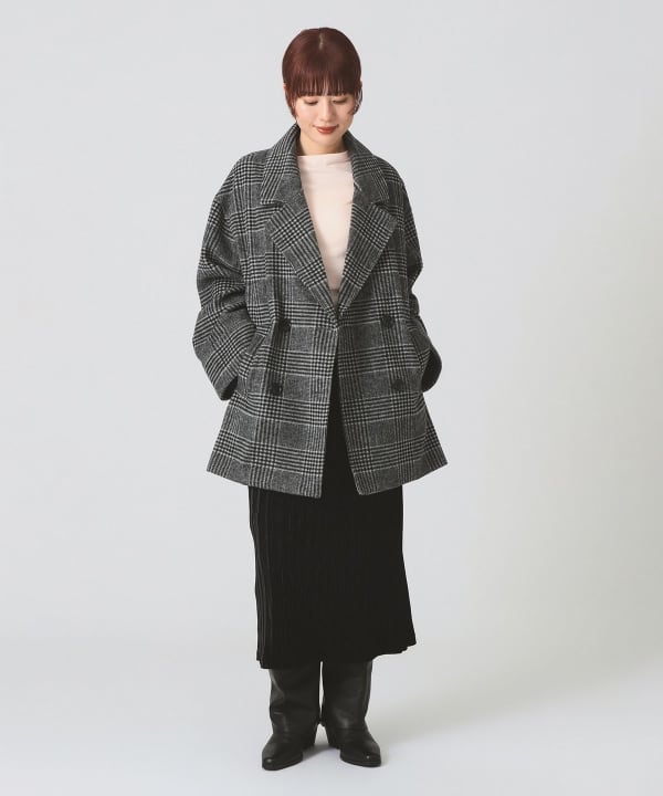 Ray BEAMS（レイ ビームス）チェック ビーバー ダブル ハーフ