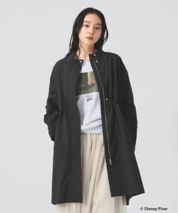 バック タック スタンドカラー コート