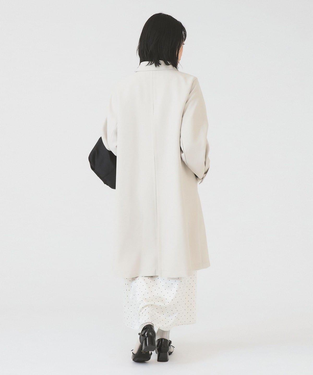 Ray BEAMS（レイ ビームス）ダブルクロス ステンカラー コート（コート