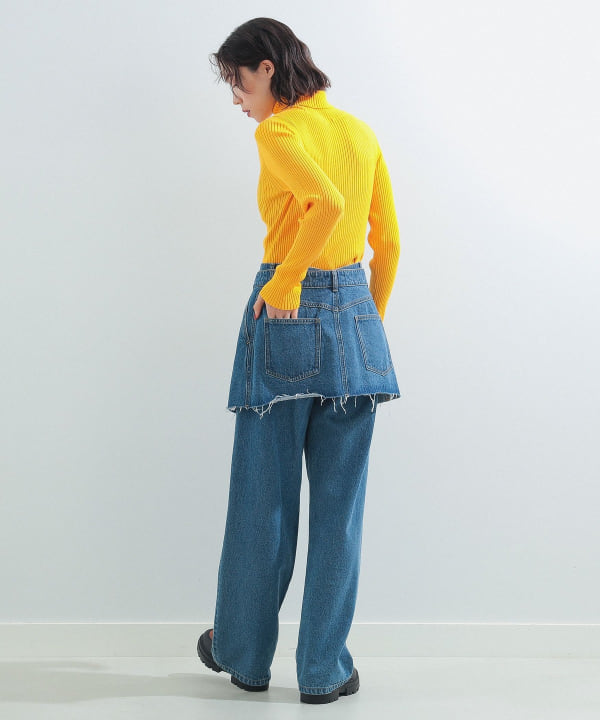 美品 Ray BEAMS / デニム スカート セット パンツ