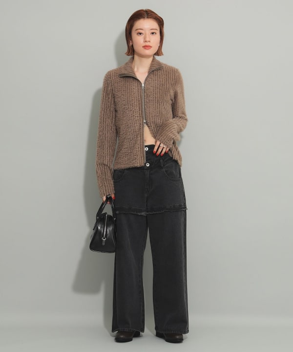 Ray BEAMS Ray BEAMS Waist Layered Denim (Pants, Denim Pants Ray BEAMS Ray BEAMS Waist Layered Denim (Pants, Denim Pants