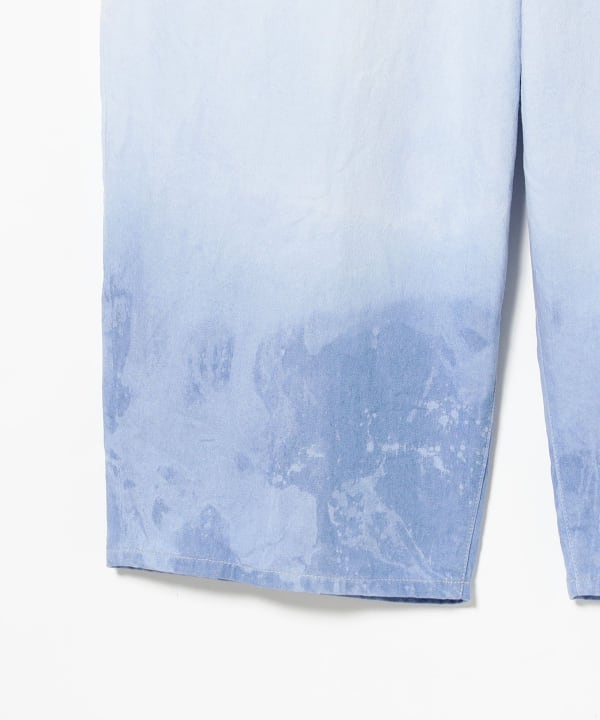 08sircus / Shibori-bassen barrel denim pants