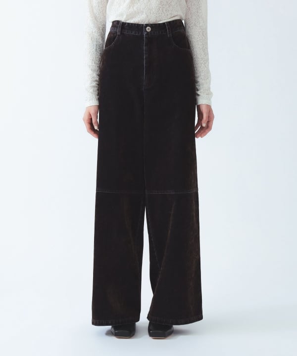 【+10%ポイントUP】フロッキー デニム ワイドパンツ