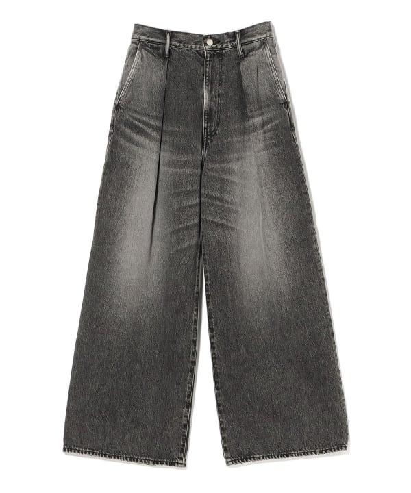 Graphpaper / Selvage Denim Two Tuck Wide Pants -LIGHT FADE-