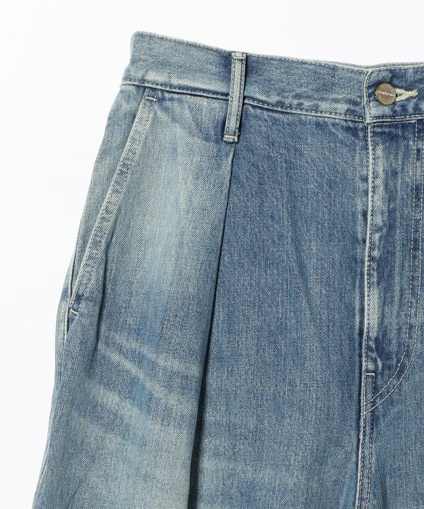 Graphpaper / Selvage Denim Two Tuck Wide Pants -LIGHT FADE-