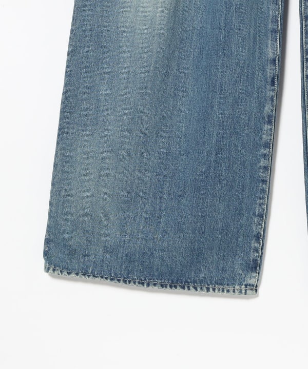 Graphpaper / Selvage Denim Two Tuck Wide Pants -LIGHT FADE-
