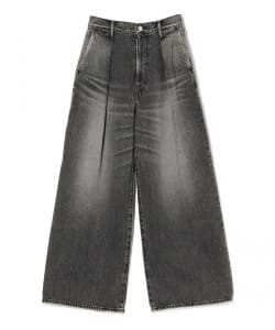 Graphpaper / Selvage Denim Two Tuck Wide Pants -LIGHT FADE-